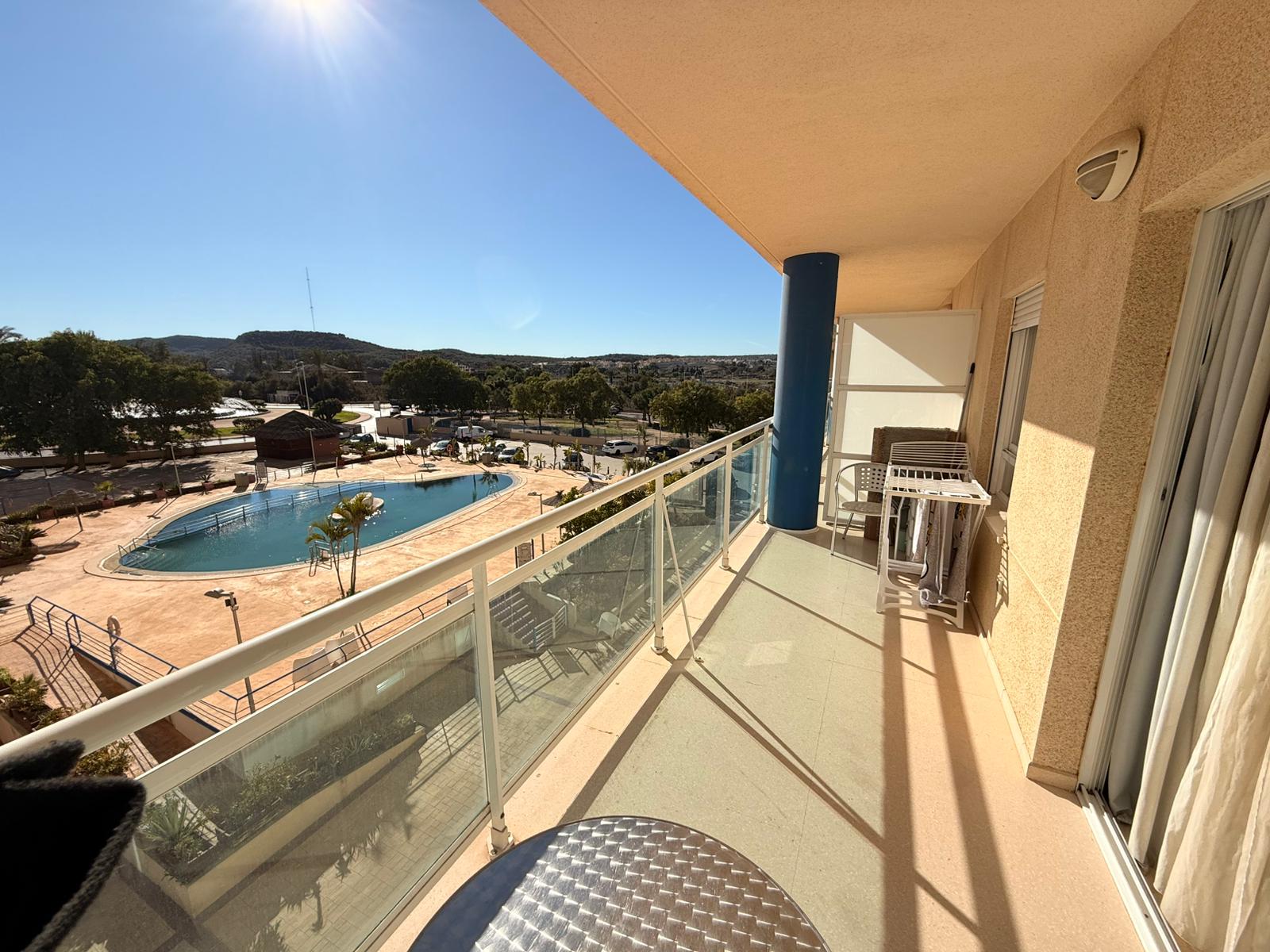 Apartment in Guardamar, Sun Beach building — with pool and parking