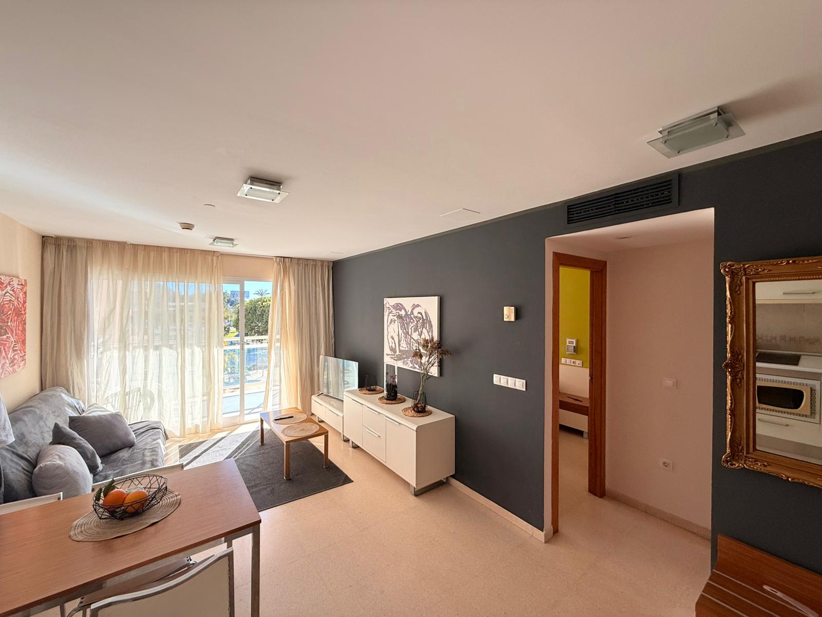 Apartment in Guardamar, Sun Beach building — with pool and parking